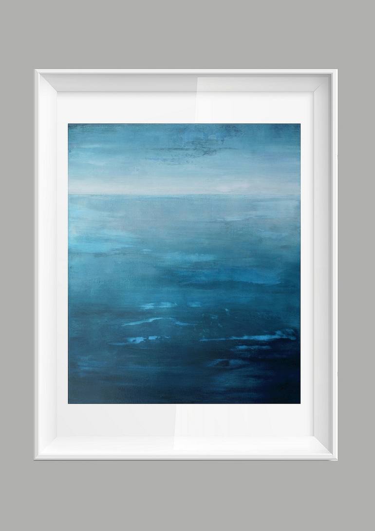 Original Painterly Abstraction Seascape Painting by Orfhlaith Egan