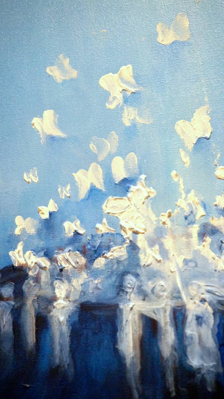 Original Abstract Expressionism Abstract Painting by Julieta Varela
