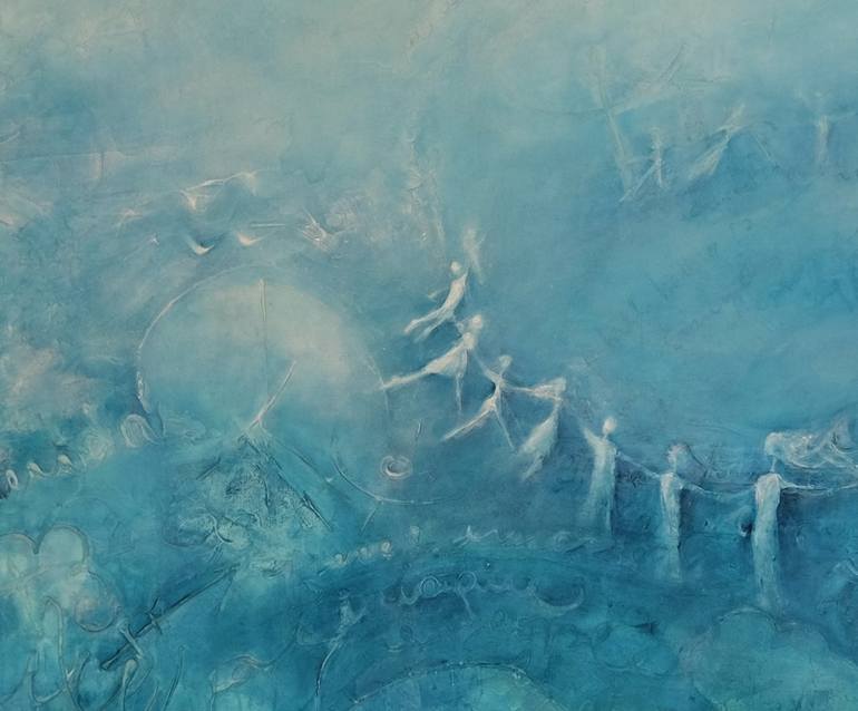 Original Abstract Expressionism Love Painting by Julieta Varela