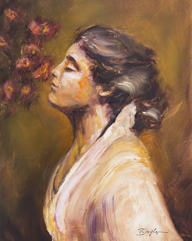 Print of Figurative Floral Paintings by Tom Charly Biegler