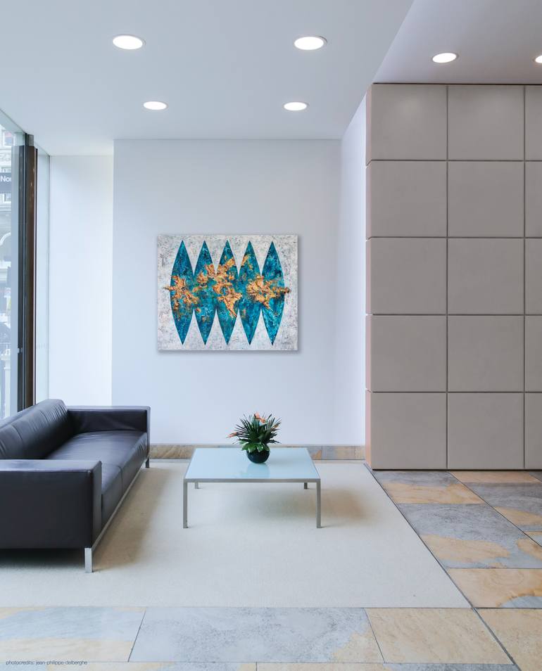 Original Abstract Geometric Painting by Thomas Biegler