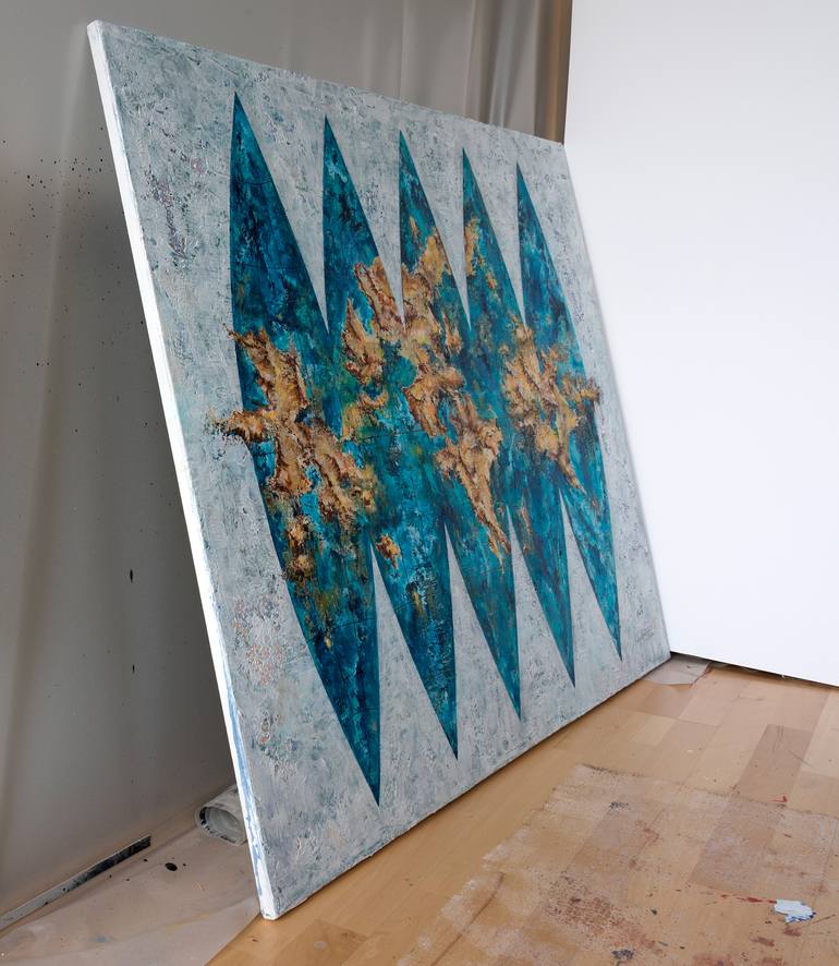 Original Abstract Geometric Painting by Thomas Biegler