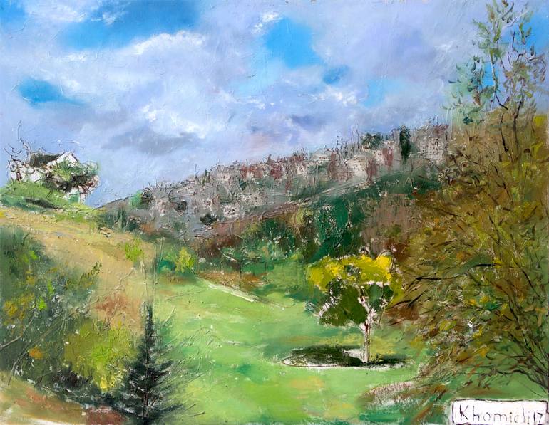 Original Modern Landscape Painting by Leonid Khomich