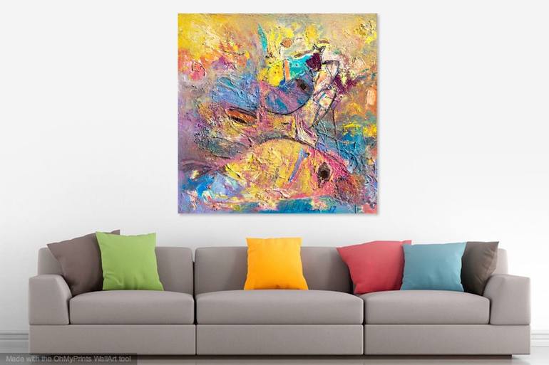 Original Abstract Painting by Leonid Khomich