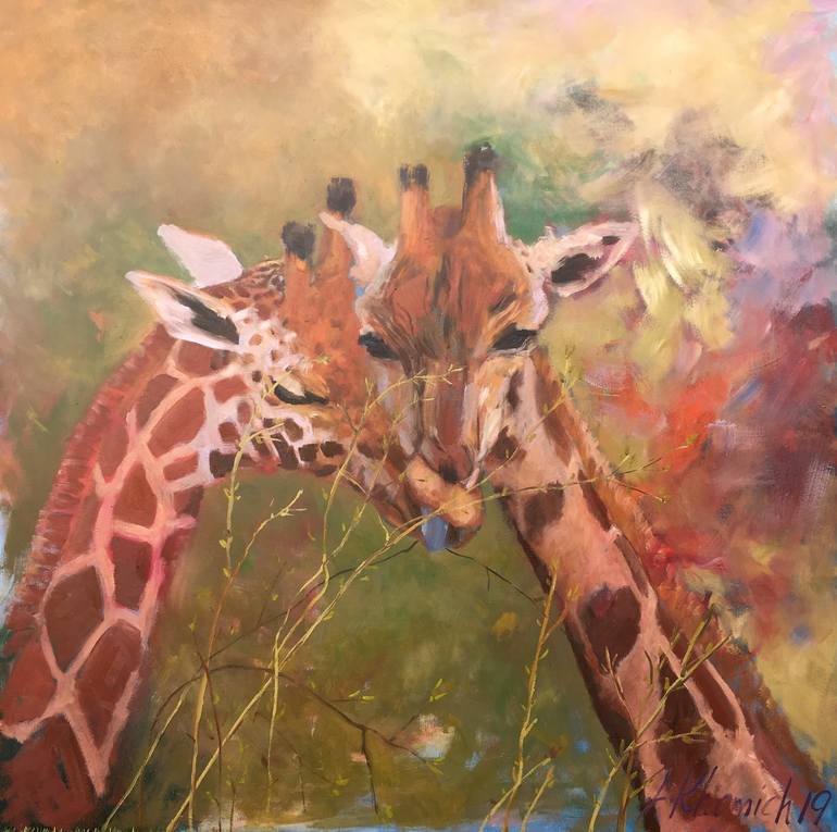 giraffe abstract art