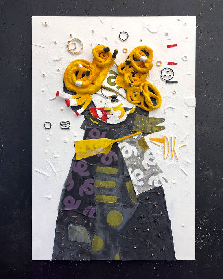 Original Contemporary Abstract Mixed Media by D K