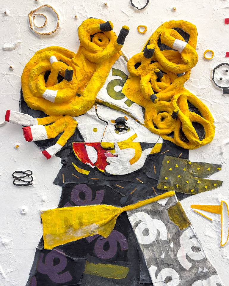 Original Contemporary Abstract Mixed Media by D K