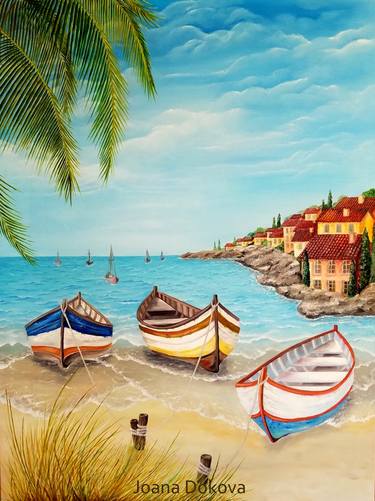Print of Beach Paintings by Ioana Dokova