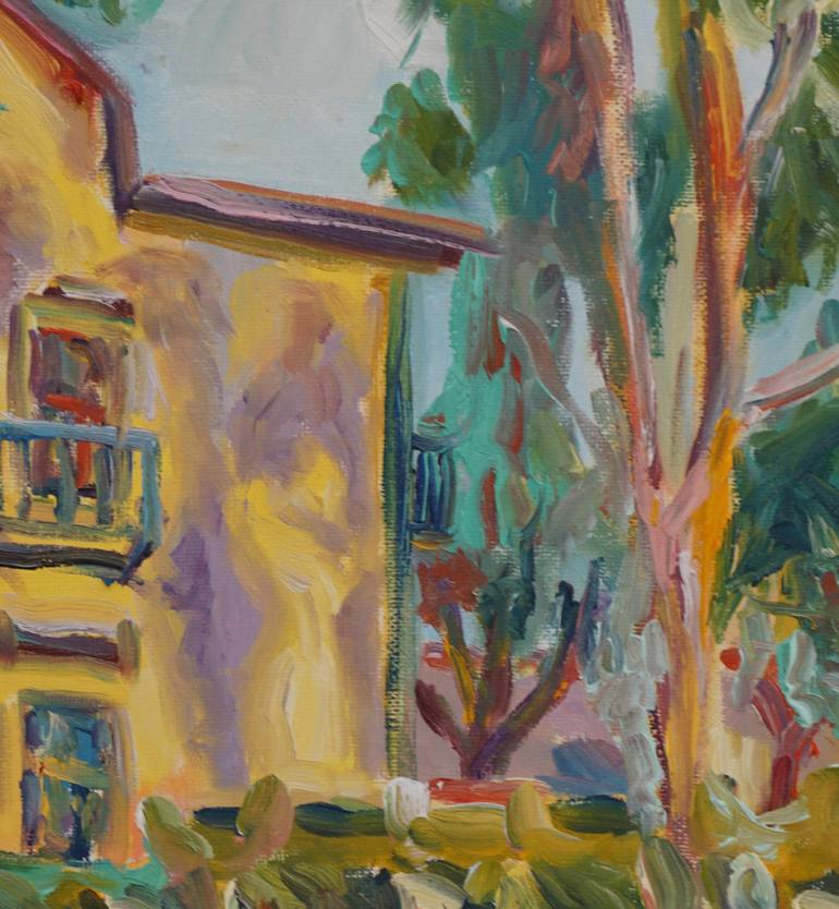 Original Impressionism Landscape Painting by Dixie Galapon