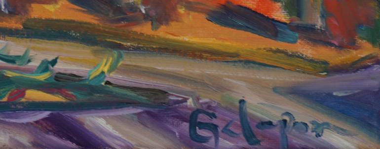 Original Impressionism Landscape Painting by Dixie Galapon