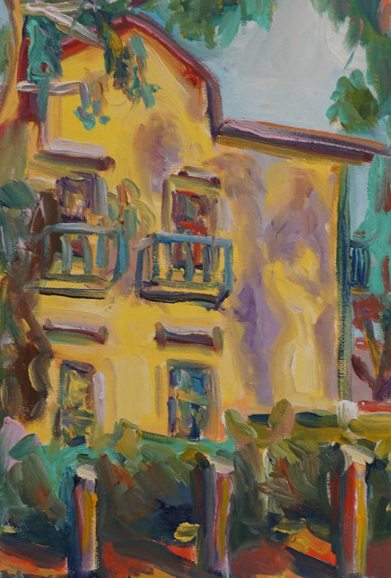 Original Impressionism Landscape Painting by Dixie Galapon