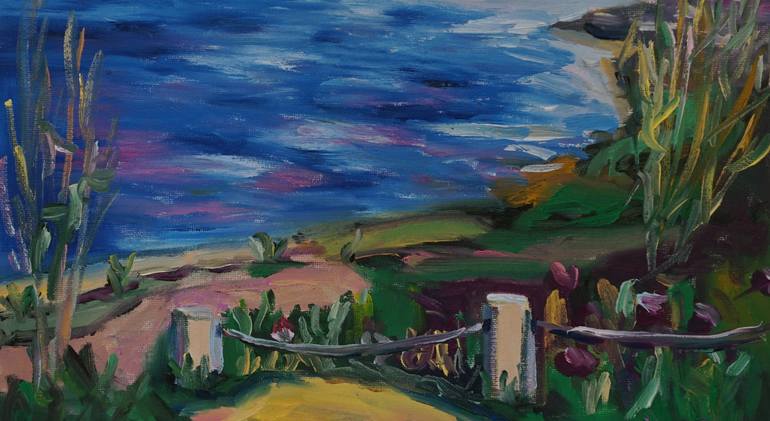 Original Plein Air Landscape Painting by Dixie Galapon