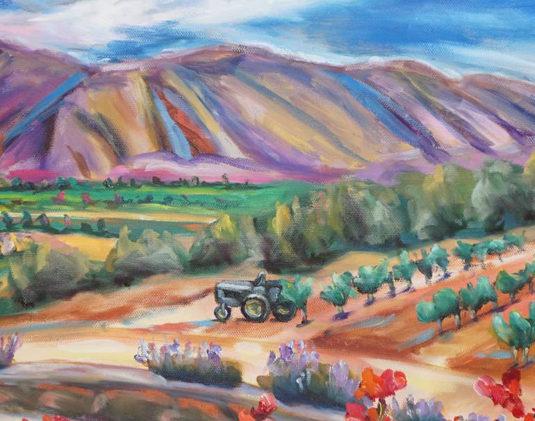Original Impressionism Landscape Painting by Dixie Galapon