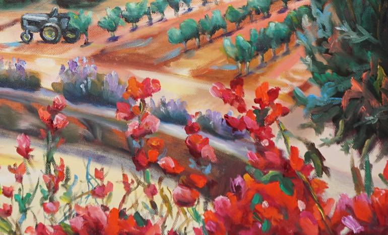 Original Impressionism Landscape Painting by Dixie Galapon