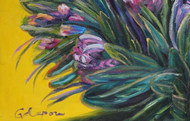 Original Impressionism Botanic Painting by Dixie Galapon