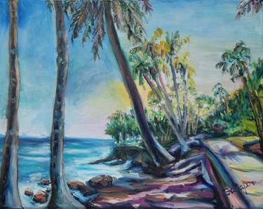 Original Impressionism Beach Paintings by Dixie Galapon