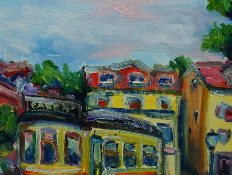 Original Impressionism Transportation Painting by Dixie Galapon