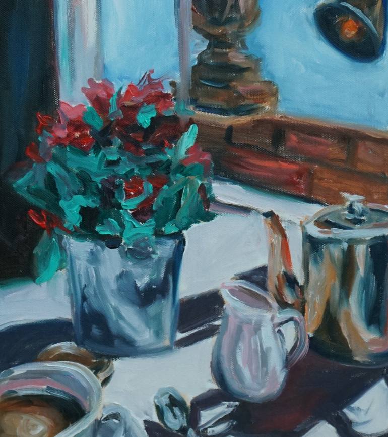 Original Expressionism Still Life Painting by Dixie Galapon