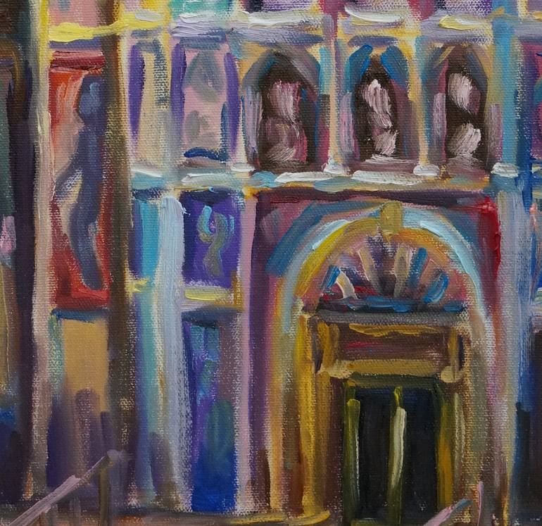 Original Expressionism Architecture Painting by Dixie Galapon