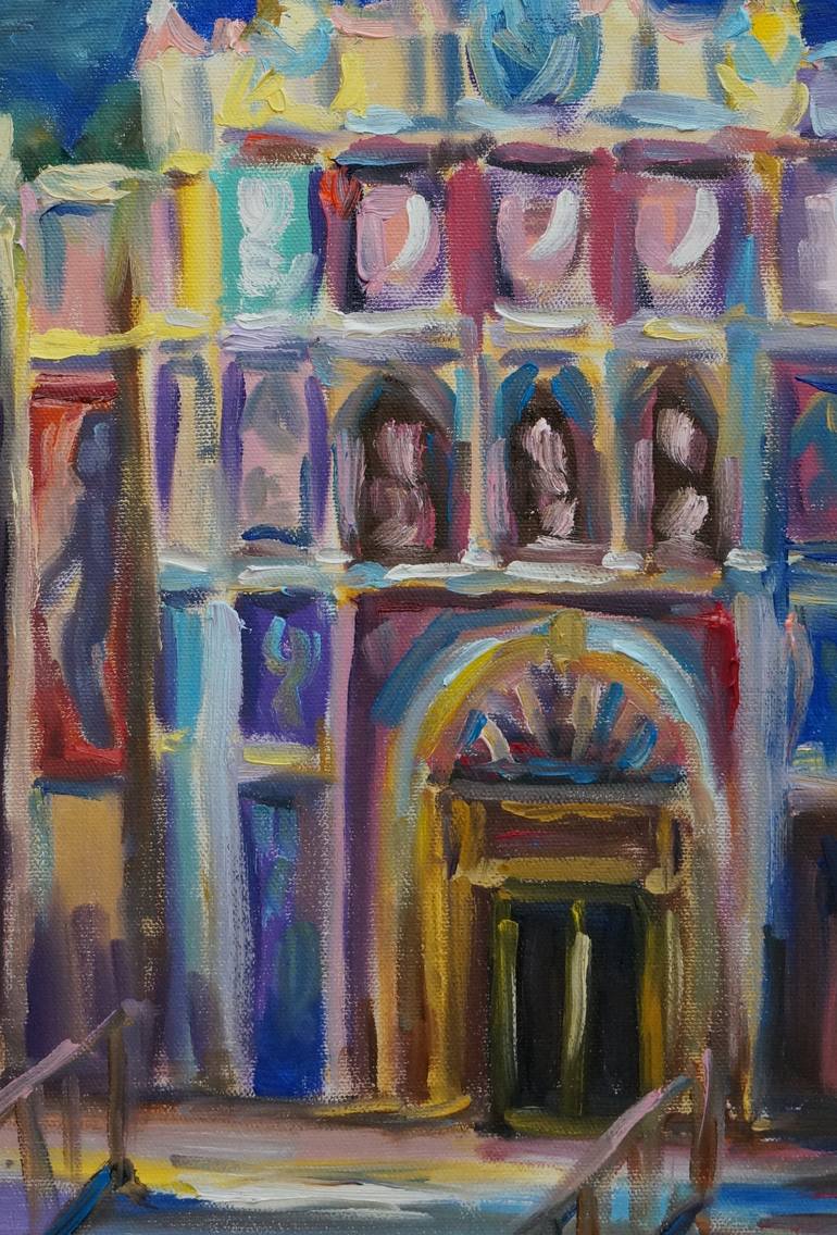 Original Expressionism Architecture Painting by Dixie Galapon