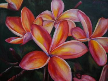 Original Impressionism Floral Paintings by Dixie Galapon