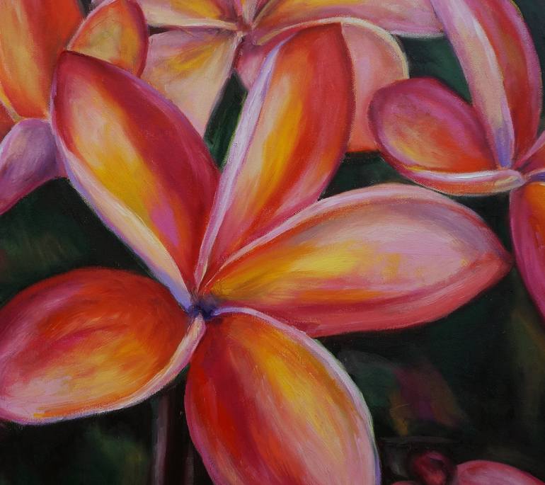 Original Floral Painting by Dixie Galapon