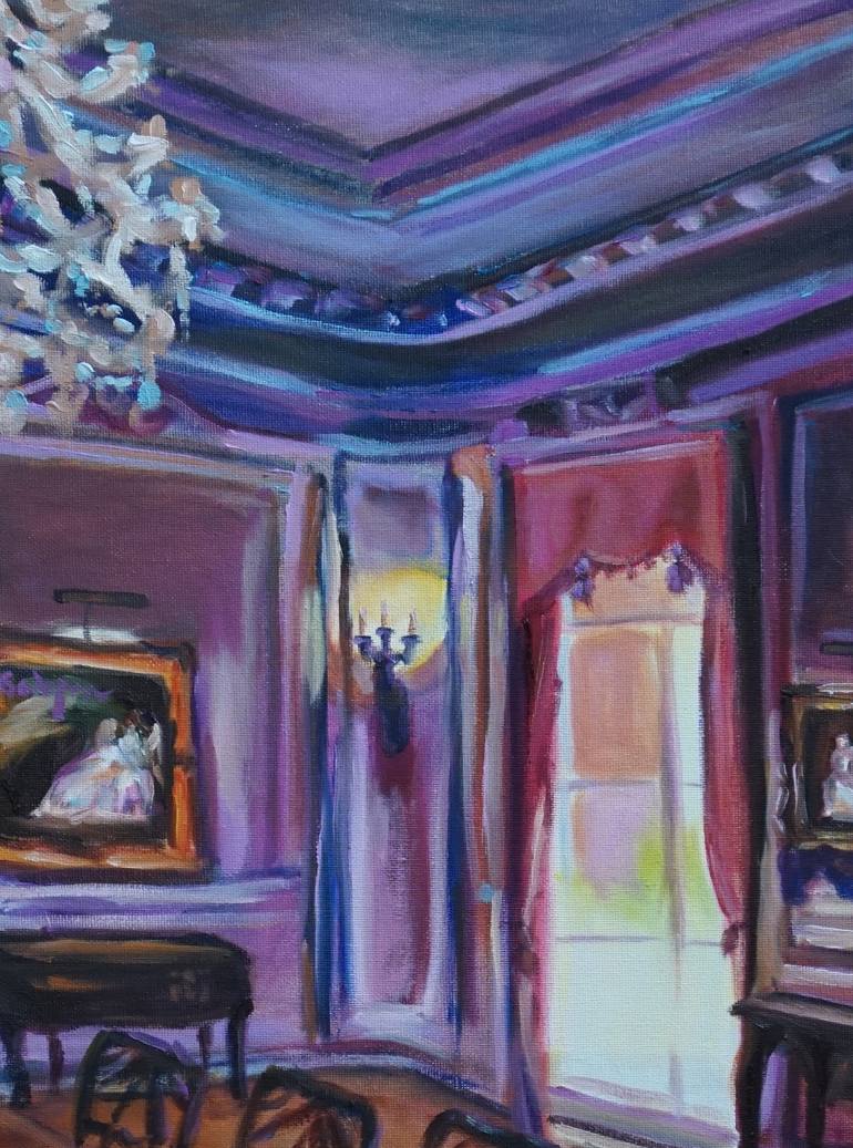 Original Impressionism Interiors Painting by Dixie Galapon