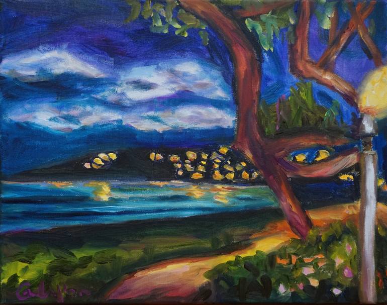 Print of Impressionism Beach Paintings by Dixie Galapon