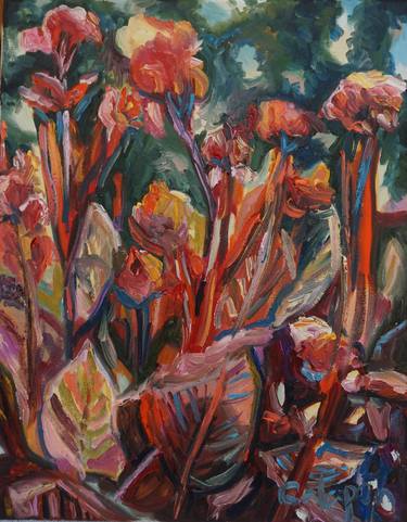 Original Impressionism Floral Paintings by Dixie Galapon