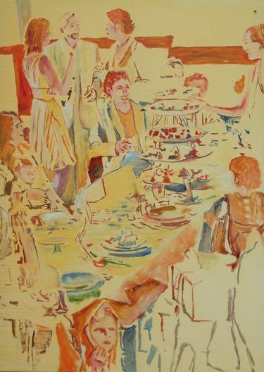 Original Impressionism Family Paintings by ELISABETH DE VRIES