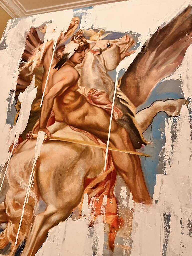 Original Classical mythology Painting by Fran Rosado Díaz