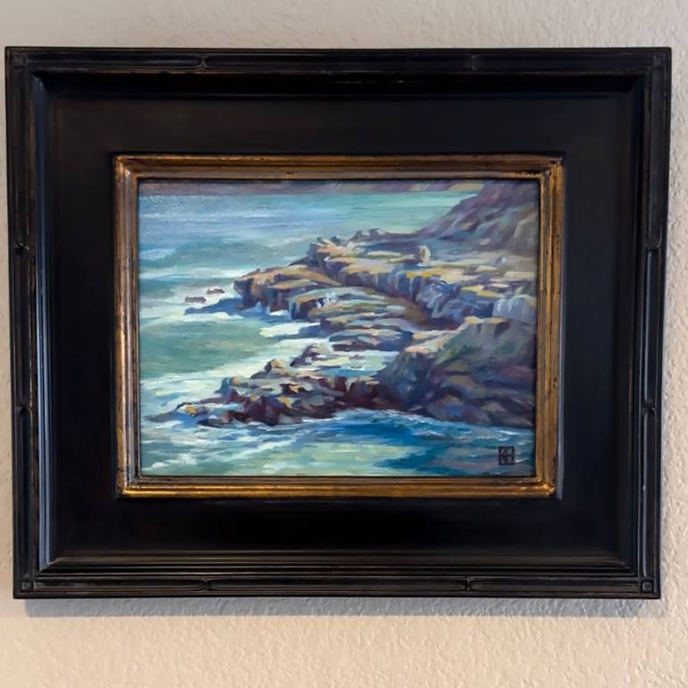 Original Expressionism Seascape Painting by Karen Haub