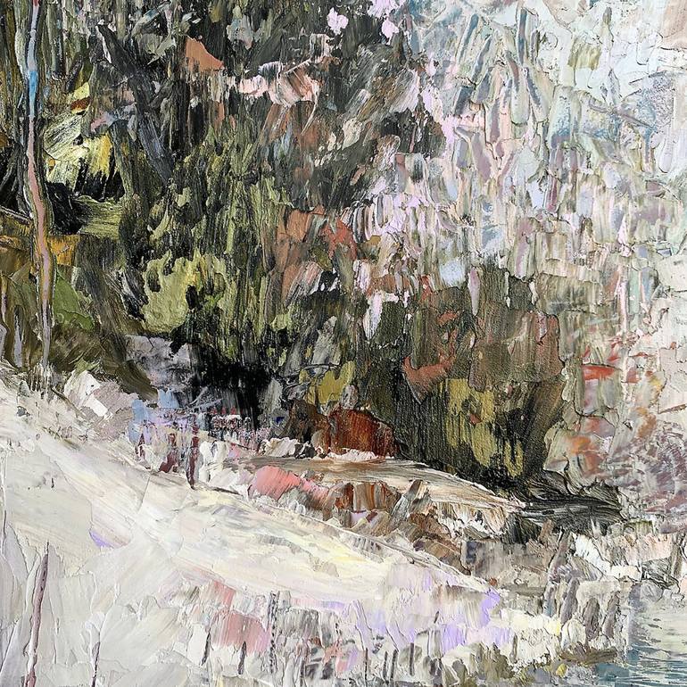 Original Expressionism Landscape Painting by Karen Haub