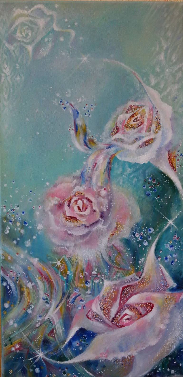 Original Figurative Floral Painting by Natalia Gavrilova