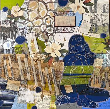 Original Women Mixed Media by Marita Tobner