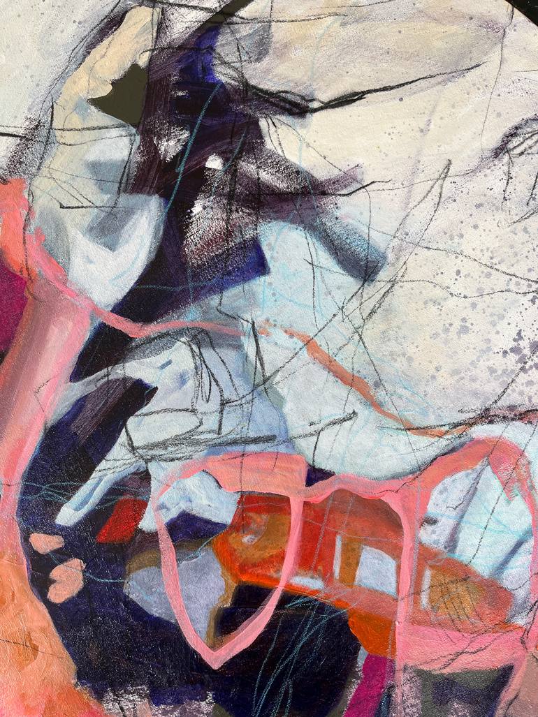 Original Abstract Expressionism Abstract Painting by Marita Tobner