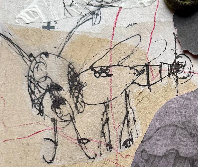 Original Figurative Women Mixed Media by Marita Tobner
