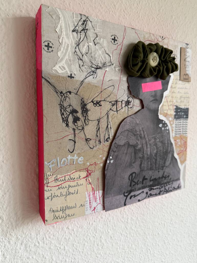 Original Figurative Women Mixed Media by Marita Tobner