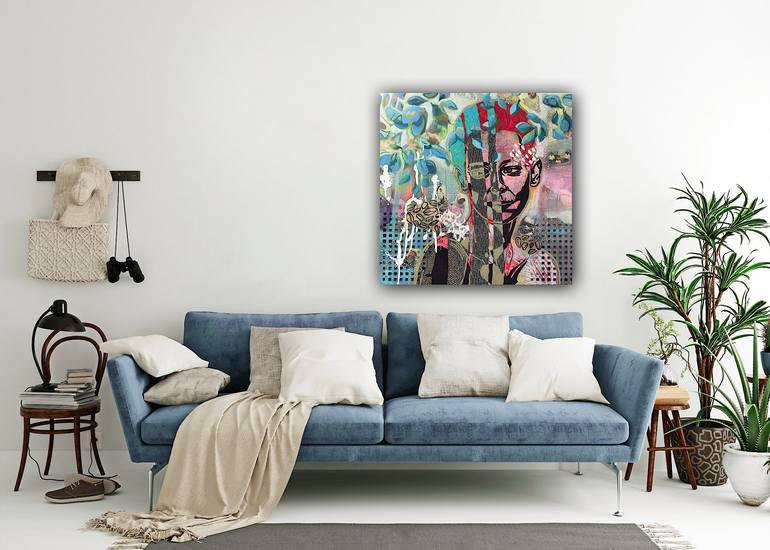 Original Figurative Women Mixed Media by Marita Tobner