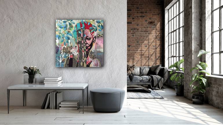 Original Figurative Women Mixed Media by Marita Tobner