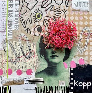 Original Figurative Women Mixed Media by Marita Tobner