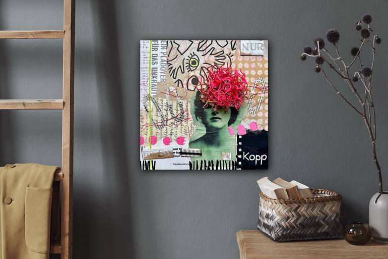 Original Figurative Women Mixed Media by Marita Tobner