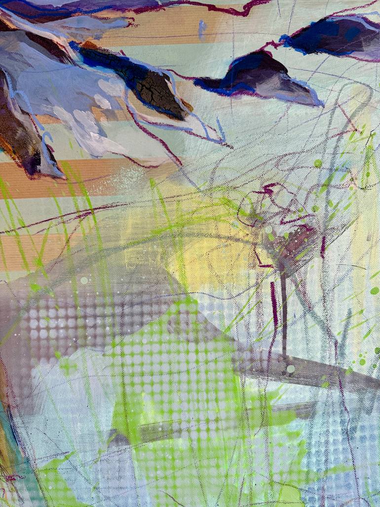 Original Expressionism Floral Painting by Marita Tobner