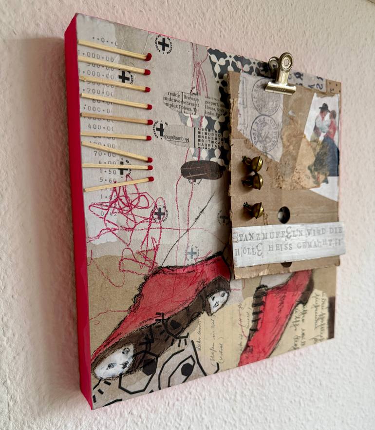 Original Abstract Expressionism Body Mixed Media by Marita Tobner