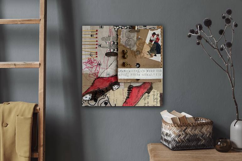 Original Abstract Expressionism Body Mixed Media by Marita Tobner