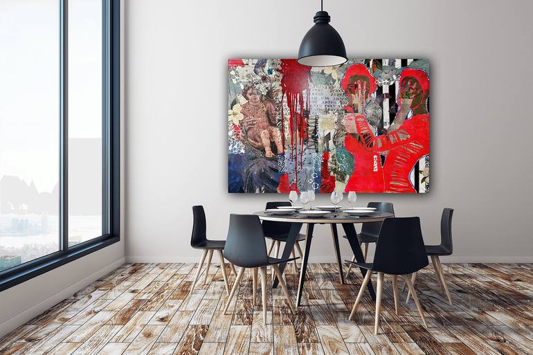 Original Contemporary Women Mixed Media by Marita Tobner