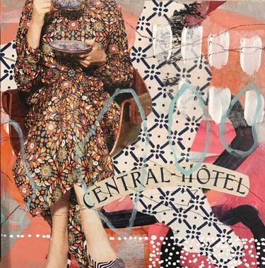 Original Abstract Women Collage by Marita Tobner