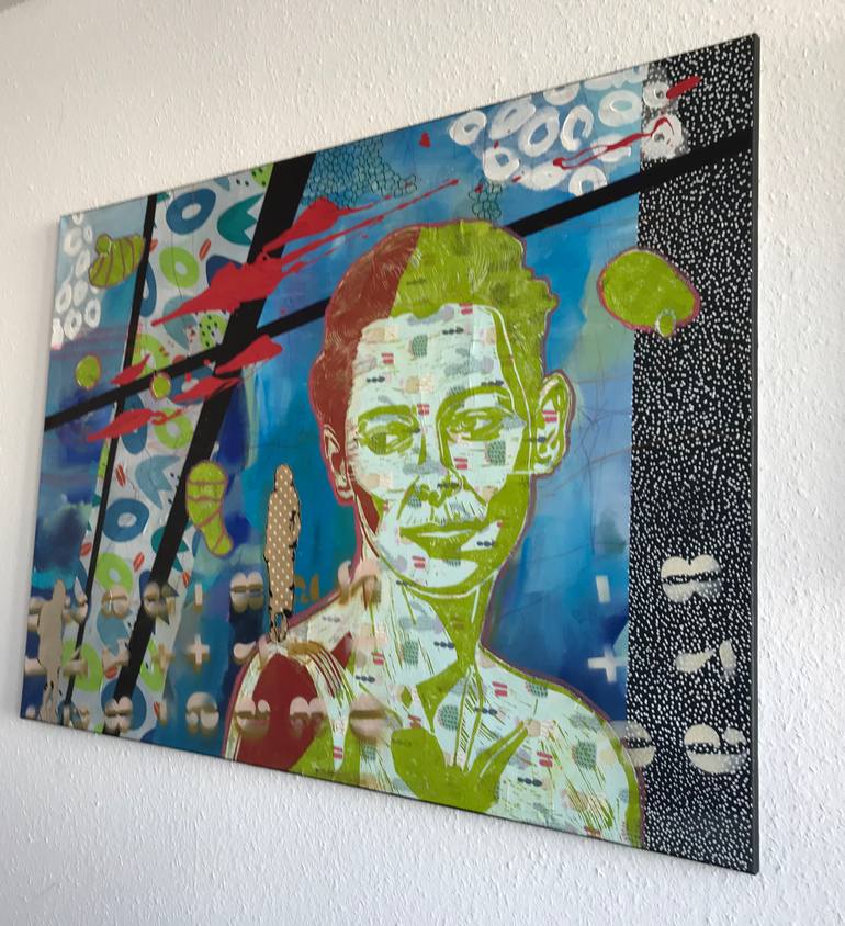 Original Conceptual Women Painting by Marita Tobner