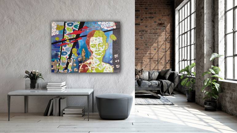 Original Conceptual Women Painting by Marita Tobner