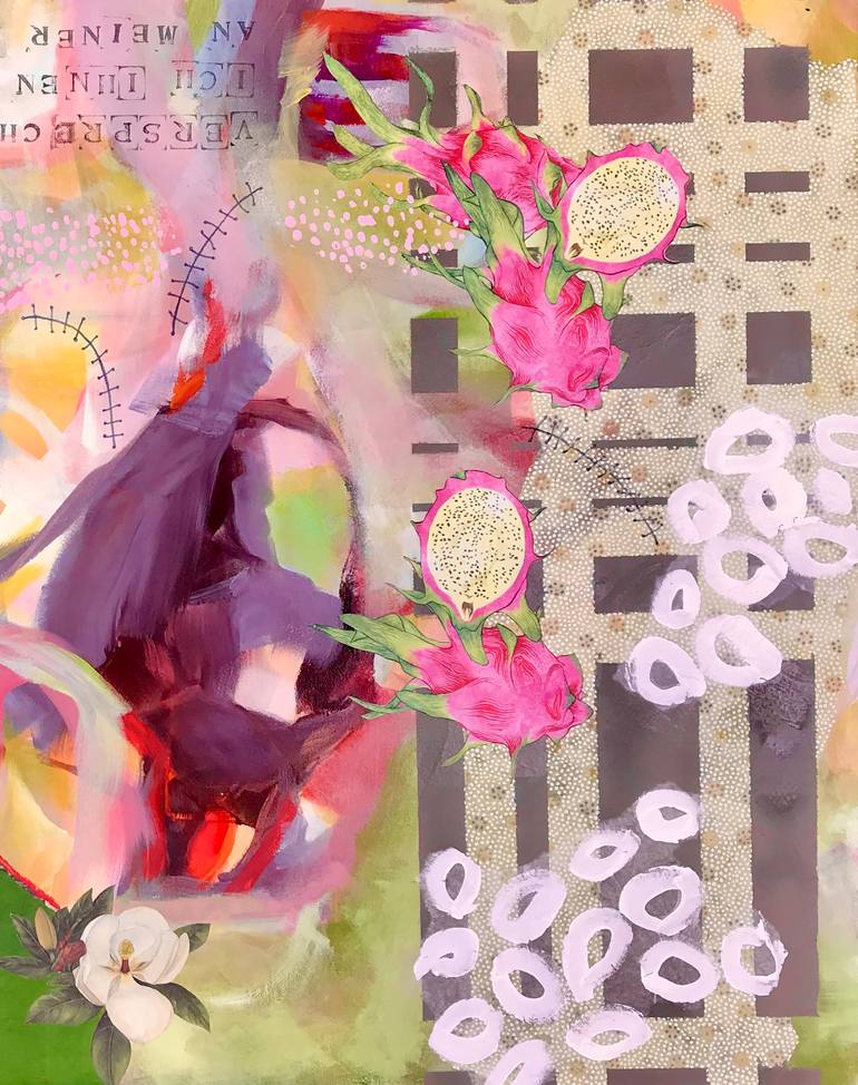 Original Abstract Expressionism Abstract Painting by Marita Tobner